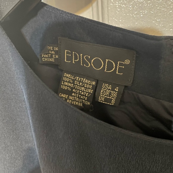 Vintage 90s Silk Cocktail Dress (4) - Picture 3 of 3